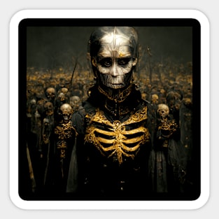 The Army of the Undead - Black and Gold Sticker